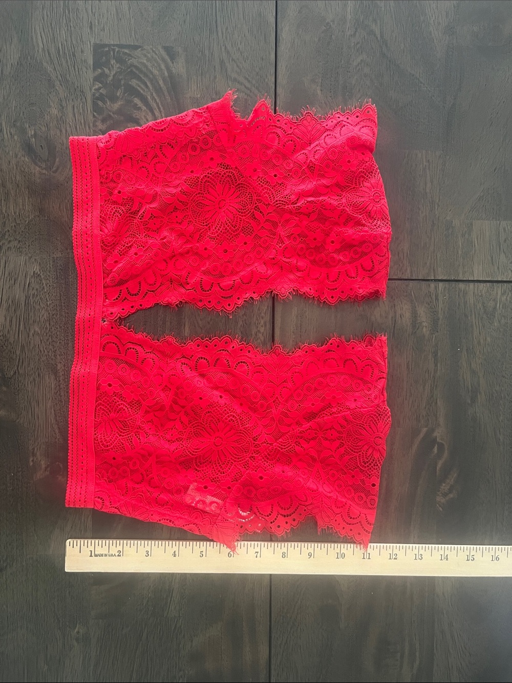 Free People Large Red Lace Plunge Bralette Top free people intimately like new - Picture 5 of 13